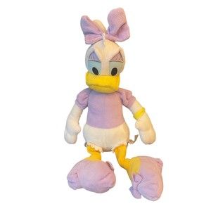 Disney  Daisy Duck Plush 18" Stuffed Plush Animal Doll Lavender Disney Baby P6